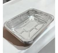 Large Rectangular Serving Aluminium Foil Deep Serve Tray Disposable 43cm x 31cm x 8cm [Pack of 5]