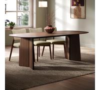 Large Rectangular Walnut Dining Table - Seats 6 - 8 - Rivo