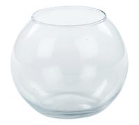 ( Large) Recycled Clear Glass Round Flower Pot Fish Bowl Vase Floral Display Centrepiece
