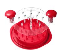 Large Red Chicken Shredder Tool - BPA Free, Anti-Slip, Dishwasher Safe