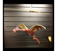 Large Red Coconut Dragon Mobile