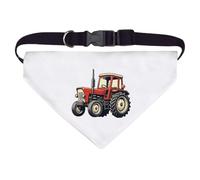 Large 'Red Farm Tractor' Dog/Cat/Pet Bandana (PD00061232)
