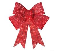 Large Red Holiday Bow Decoration 24inch Weatherproof