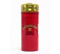 Large Red Memorial Grave Candle 72 Hour Burn Time