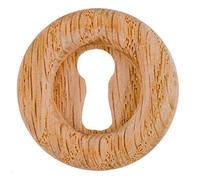 Large Red Oak Decorative Keyhole Cover | Diameter: 1 1/4" | Wood Keyhole Escutcheon Plate for Cabinet Door, Dresser Drawers, Desk | Antique, Modern Furniture Hardware | KC3-W