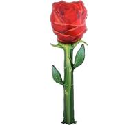 Large Red Rose Foil Balloon, 130cm (2 Pack)