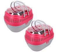 Large Red Small Animal Guinea Pig Rat Degus Pod Carrier Travel Cleaning Pod x2