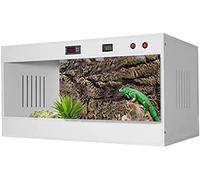 Large Reptile Terrarium Tall & Wide Reptile Habitat Tank Lizard Gecko Tortoise Python Habitat For Lizard Snake Bearded Dragon Tortoise Chameleon,White,80x40x40cm