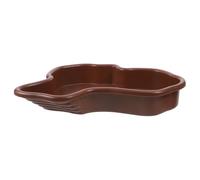 Large Reptile Water Bowl Plastic Turtle Pool for Turtle Bathing and Resting with Comfortable Abs Material, Wear Resistant Design, and Beautiful Landscape Ornament Addition