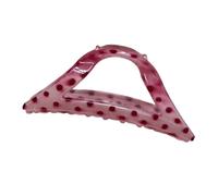 Large Resin Hair Claw, Strawberry Dot Print Yellow Cream, Non Slip Teeth Strong Grip for Updo Half Tied Hair, Daily Commute Dating Leisure Accessory Pink