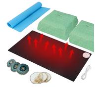 Large Resin Heating Mat, Yofuly Fast Resin Curing Machine with Timer and Cover, 60cm*40cm Silicone Mat for Perfect Resin Results, 4-Hour Auto Shut-Off Drying Pad for DIY Epoxy Resin