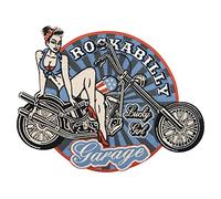 Large Retro Rockabilly 80s Biker Patch to Iron on | Vintage Motorcycle Cowl ironable Patch, USA America Embroidery Patch, Motorcycle Jacket Iron on Patches, Old School Badges Finally Home
