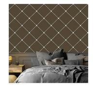 Large Reusable Diamond Tufted Pattern Stencil Grid Wall Stencil for DIY Accent Wall, 40X40cm Furniture Home Decor, Modern Geometric Pattern Painting Template