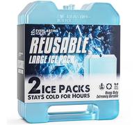 Large Reusable Ice Packs for Cooler with Handle (2 Pack) Long Lasting Coolness, BPA Free, Freezer Packs for Extended Cooling | Cooler Ice Packs for Camping, Fishing, Hiking, Beach
