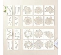 Large Reusable Stencils - Decorative Templates for Art | Flexible Sturdy Design with Compact Lightweight Construction, Quick Convenient Application, Ideal for Wood, Use