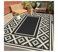 Large Reversible Waterproof Tarp - Lightweight Foldable Plastic Straw Mat for Garden Camping RV Picnic Indoor/Outdoor Use (Style 6.6 x 243.8 cm)