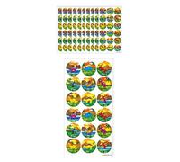LARGE REWARD STICKERS - 180 Assorted Funny Stickers Boys Girls Teachers School Reward Party Favours Scrapbook (Dinosaur)