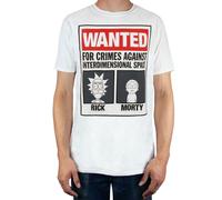 Rick And Morty White Short Sleeved T-Shirt Mens