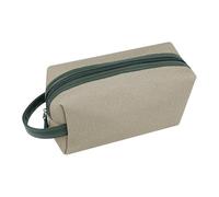 Large Rippled PU Makeup Bag, Water-Resistant Toiletry Organizer with Separate Compartments(Green)