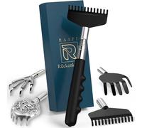 Large Robust Back Scratcher with 4Pcs Scratching Heads. Instant Itch Relief Gifts for Men. Valentines Gifts for Him. Mens Valentines Gifts. Durable Strong Telescopic Itching & Wellness Gift