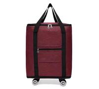 Large Rolling Duffle Bag with 360° Spinner Wheels - Heavy-Duty Waterproof Travel Luggage Convertible to Shoulder Backpack for Airplane and Moving