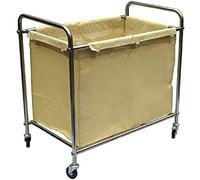 Large Rolling Trolley Cart Movable Household Serving Cart & Laundry Sorter with Silent Wheels Ideal for Clothes nization Black 90x90x56cm Perfect for Home & Hotel Use