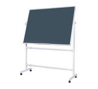 Large Rolling White Board,24x36in Double-Sided Mobile Whiteboard,Reversible Magnetic Dry Erase Board Easel Standing Whiteboard on Wheels Portable Board for Office Classroom and Home