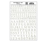 Large Roman Letters, White