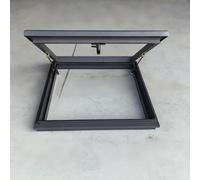 Large Roof Access Window Double-Layer Tempered Glass/Aluminum Frame Skylight for Easy Access Recessed Design Size 90x50cm (35.4x19.7in) Ideal for Attics and Lofts