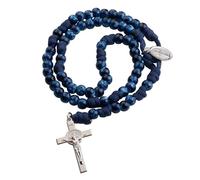 Large Rope Saint Benedict Rosary. With St Benedict Crucifix and St Benedict Medal