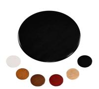 Large Rotating Serving Tray for Dining Table 43Inch Round WoodenBlack Kitchen Centerpiece 110cm Piatto Girevole Grande for Serving and Entertaining