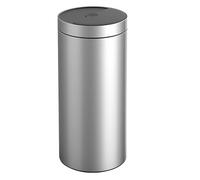Large Round 42L Sensor Rubbish Bin with Rotary and Vibration Kick Openning Hands Free Touchless Automatic Motion Sensor Bin Brushed Stainless Steel or BLACK, 42 Litre (ZQ-42S Stainless Steel)