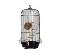 Large Round Bird Cage Hanging Mesh Wire Bird Flight Cage for Small Parrots Parakeets Cockatiels