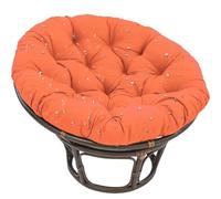Large Round Chair Cushion, Thick Outdoor Rocking Chair Cushion, Rattan Hanging Basket Cushion, Egg Nest Replacement Pad For Outdoor Garden, Balcony And Living Room,Orange,100×100