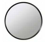 Large Round Deep Frame Wall Mirror - Black