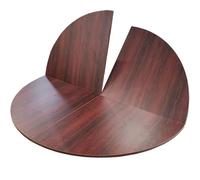 Large Round Foldable Solid Wood Table Adjustable 4779 Inch Diameter 1.8 Inch Thick Perfect for Home & Office Use Durable & Versate Tabletop