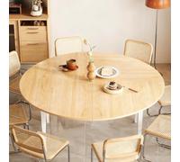 Large Round Foldable Table Top Only, Solid Wood Folding Table Top Extender No Legs Temporary Replace, for Kitchen Patio Dining