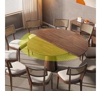 Large Round Foldable Table Top Only, Wooden Table Extender, Space Saving Indoor Outdoor Temporary Folding Desktop, for Restaurant Banquet Party