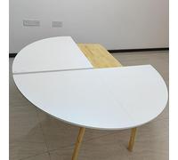 Large Round Foldable Table Top, Wood Round Table Top, Space Saving Foldable Tabletop Extender, No Legs, Catering Banquet Party Conference Table(White A,79in/200cm)