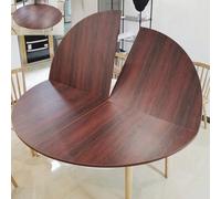 Large Round Foldable Tabletop Extender - 200cm/78.7in Teak Temporary Folding Tabletop for Outdoor Use Table Tops Replacement Portable Table Extender