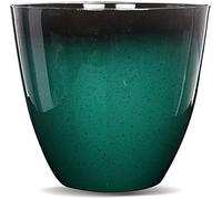 Large Round Glazed Effect Egg Cup Planter Flower Plant Pot Garden Tub Green