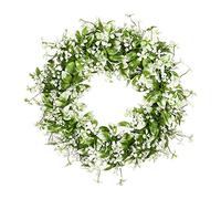 Large Round Green Leaves Wreath Garland Welcome Front Door Wall Party Decor