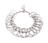 Large Round Hoop Key Rings with Lobster Clasp Portable Metal Rings Key Holder Key Accessories Easy to Use Quick Hanging Keychain Key Clip Keeper