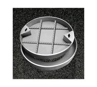Large Round Sewer Inspection Manhole Cover with Frame 30x30x5cm and Heavy Duty Ideal for Access Pathways Road Drains and Ditches Secure and Reliable Solution