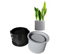 Large Round Silicone Planter Mold, Reusable Round Shape Concrete Clay Plaster Moulds for DIY Homemade Succulent Plant Pots, Durable Home Decor Garden Decorations Mould Concrete Molds (Round)