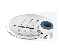 Large Round Soap Dish in Chrome - Fits Round 25mm Shower Riser Rails - Made from Strong ABS - Perfect Way to Upscale Your Shower! from ECOSPA