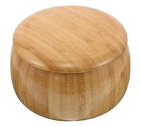 Large round Solid Wood Go Chess Storage Box with Lid for Board Games | Natural Grain Finish, Sealing Mechanism, Dust Protection, Easy Transport, Suitable for Collectors, Beginners, Tournaments
