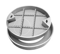 Large Round Stainless Steel Access Cover Hidden Inspection Lid for Wastewater Durable Outdoor Manhole Cover and Frame HeavyDuty Drainage Solution for Homes and Businesses.