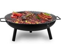 Large Round Steel Fire Pit Garden, Patio & Camping Heater Bbq Burner Bowl