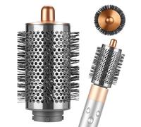 Large Round Volumizing Brush for Dyson Airwrap Styler, Nickel/Copper Big Round Brush Volumizer Attachment for or Dyson Airwrap HS01 HS05 HS08, Smooth Hair,Volumizing and Curly Styling